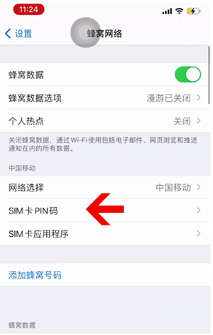 蓬安苹果14维修网分享如何给iPhone14的SIM卡设置密码 